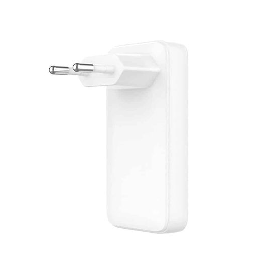 Fixed Φορτιστής Χωρίς Καλώδιο GaN με 2 Θύρες USB-C 45W Power Delivery Λευκός