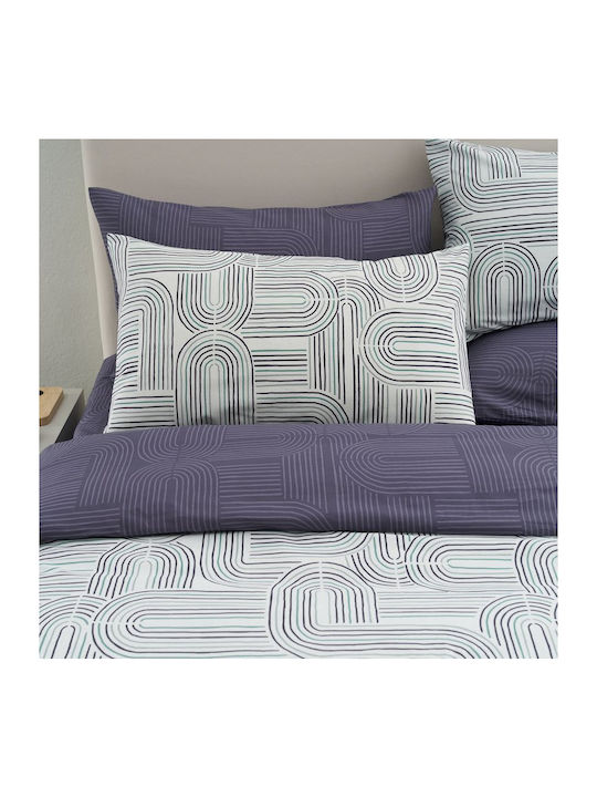 Vesta Home Πάπλωμα Υπέρδιπλο 230x240εκ. Πετρολ-γκρι