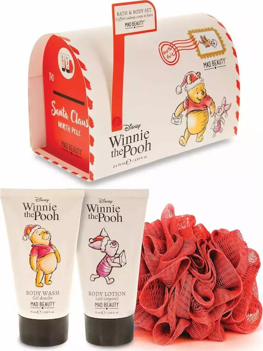Mad Beauty Disney Winnie The Pooh Skin Care Set for Body Cleaning 3pcs