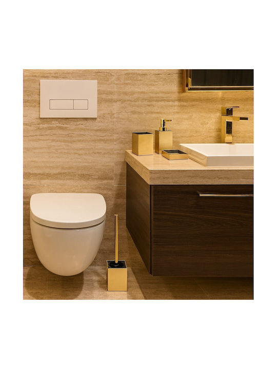 Eldorado Set De Accesorii Pentru Baie Din Plastic Auriu 4 Bucăți Eldorado Set De Accesorii Pentru Baie Din Plastic Auriu 4 Bucăți