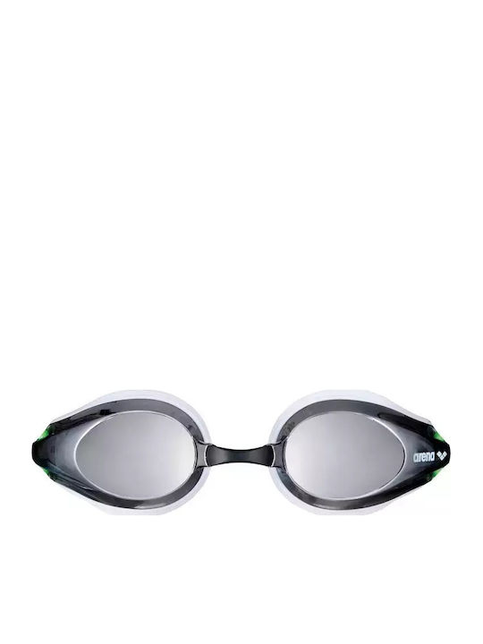 Arena Tracks Mirror Swimming Goggles Adults with Anti-fog Lenses Black