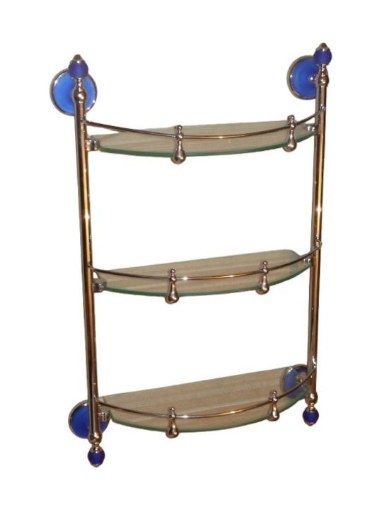 Shelf Wall Mounted Bathroom Shelf Glass 35x25x8cm