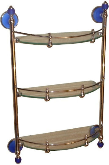 Shelf Wall Mounted Bathroom Shelf Glass 35x25x8cm