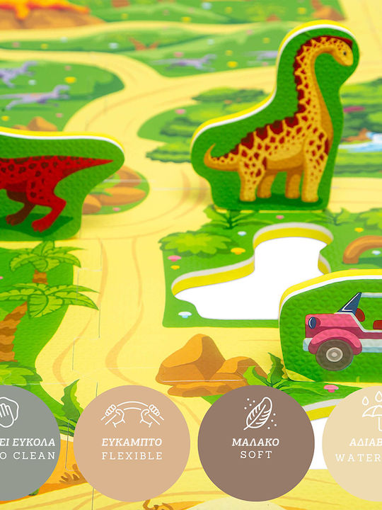 Hakuna Matte Interactive Kids Floor Puzzle with Roads