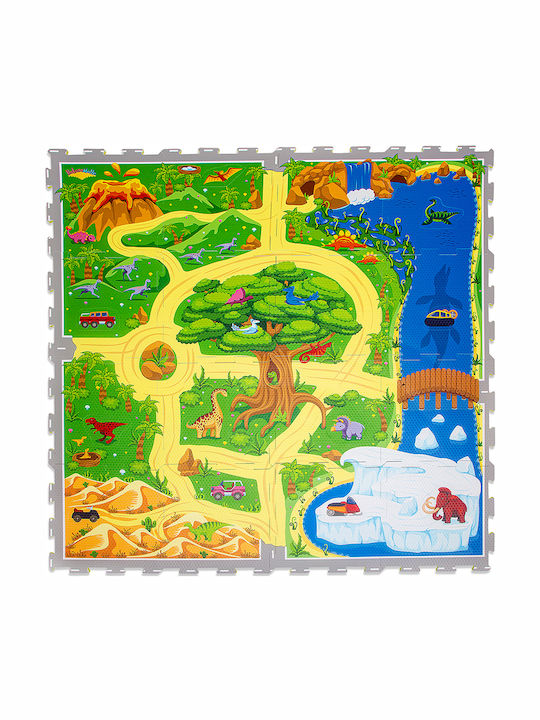 Hakuna Matte Interactive Kids Floor Puzzle with Roads