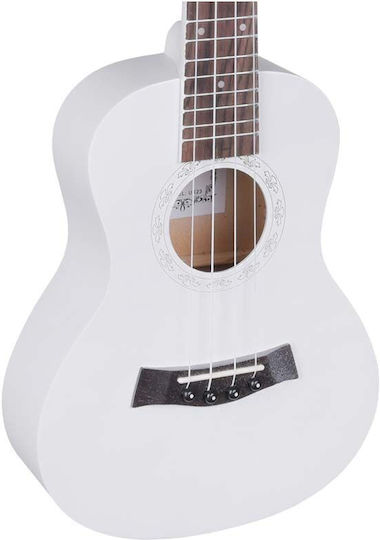 V-tone Uk23 Wh Acoustic Concert Ukulele 23" White + Cover Ukulele Bag Carrying Case 3 White Picks