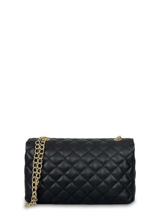 Дамска Чанта За Рамо Flap Quilted Черна
