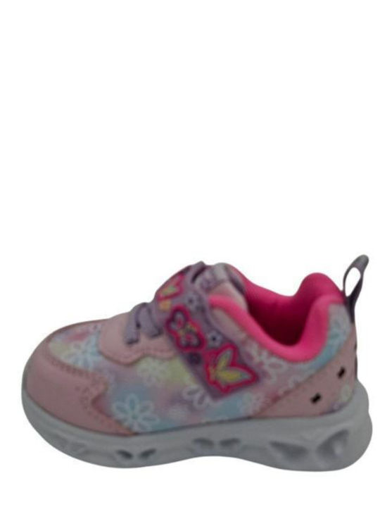 Παιδικά Sneakers με Φωτάκια Ροζ