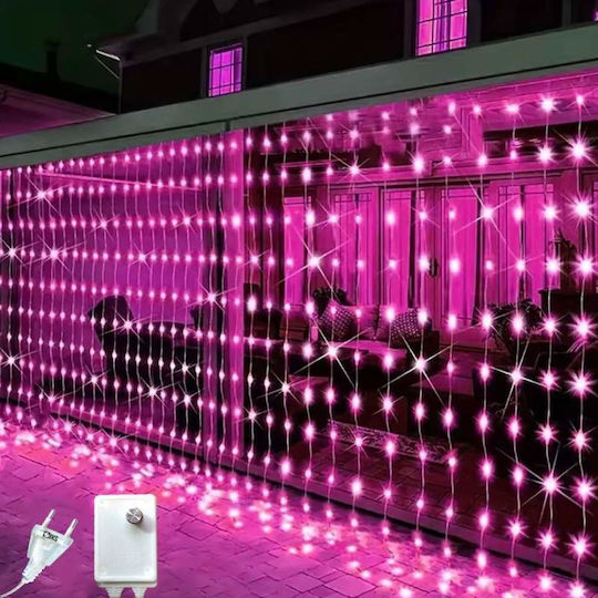 416 Lights LED 3m. Pink type Net 1pcs