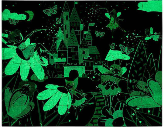 Stephen Joseph Kids Puzzle 48 Pieces Glow In Dark Fairy Princess