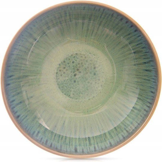 Lumarko Farfurie adâncă Ceramică Verde cu Diametru 20.5cm