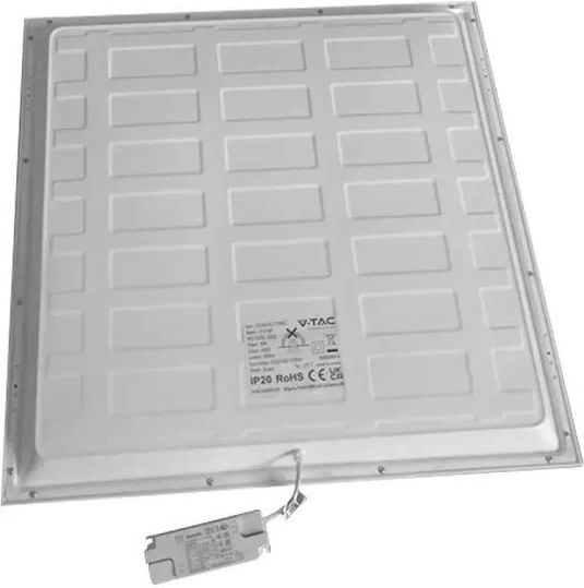 V-TAC Τετράγωνο Χωνευτό LED Panel 40W με Φυσικό Λευκό Φως 4000K 60x60εκ.