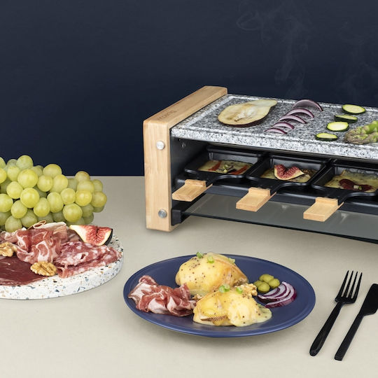 HKoenig Tabletop Electric Grill Raclette Smooth Plate 900W 29.5cmx19.5cmcm