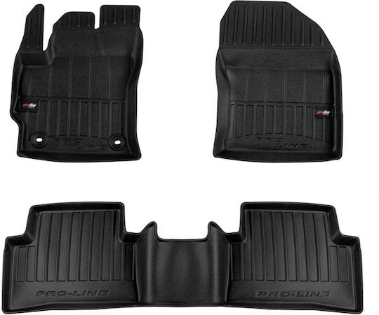 Frogum Set of Front and Rear Mats 4pcs for Toyota Corolla 2022 Black