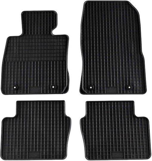 Petex Set of Front and Rear Mats 4pcs for Mazda 2 2015 Black