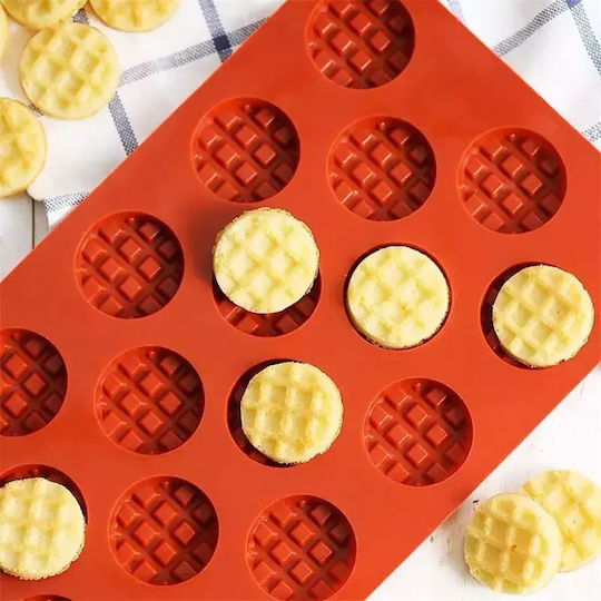 Φόρμα Σιλικόνης Mini Waffles Κύκλος
