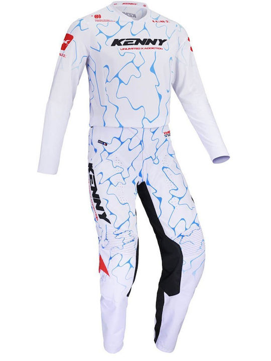 Kenny MX Performance Summer Motocross Pants Wave White 261-6102010-3200