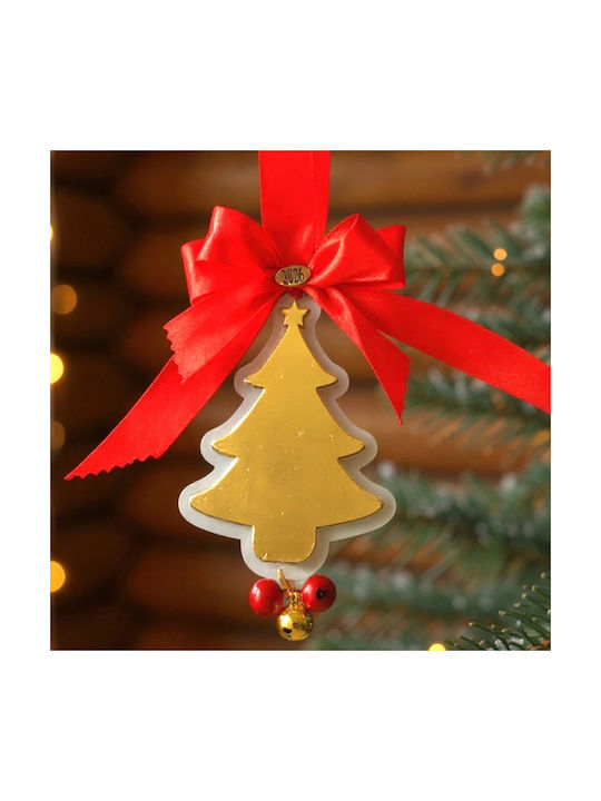 Hanging Lucky Charm Little Tree Gold made of Plexiglass 2026 23x12cm 1pcs