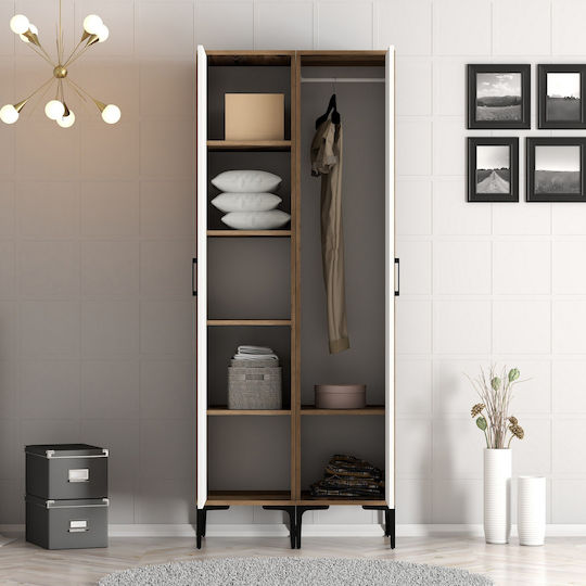 Two Door Wardrobe Ss Lidya White
