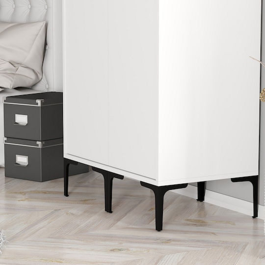 Two Door Wardrobe Ss White White