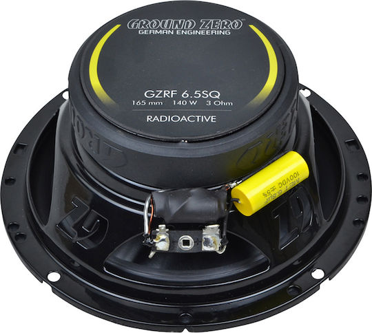 Ground Zero Car Speaker Set GZRF 6.5SQX 6.5" with 100W RMS (2 Way)