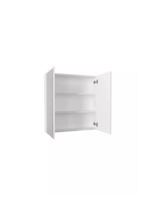 SteweHome Badezimmerspiegel 60 x 60 cm mit Schrank