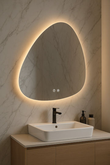 H2O Oglindă de Baie Lumini LED 70x100cm