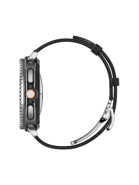 Spigen Enzo Armband Leder Schwarz (Galaxy Watch 8 / 8 Classic)
