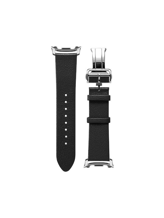 Spigen Enzo Armband Leder Schwarz (Galaxy Watch 8 / 8 Classic)