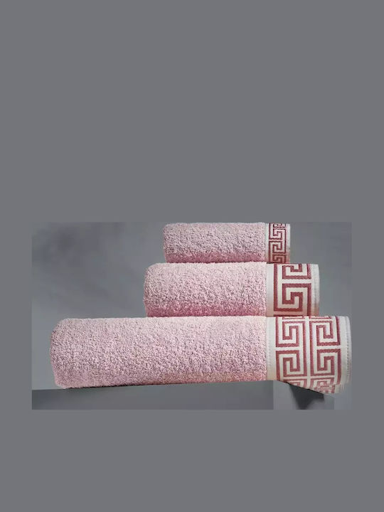 Set of Bath Towels 6 Pieces Elegant Model Anthracite – Powder