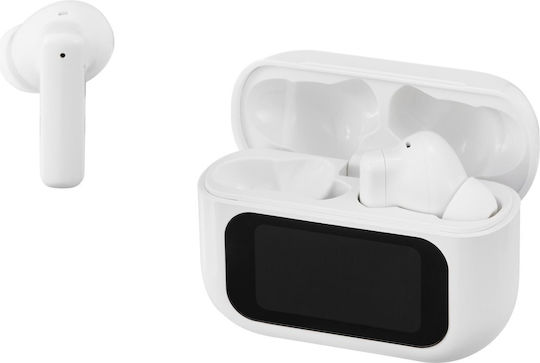 Streetz T600 In-ear Bluetooth Handsfree Ακουστικά με Θήκη Φόρτισης Λευκά