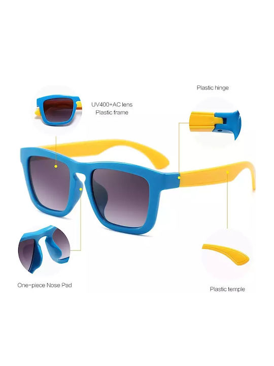 Pandaboo Square Kids Sunglasses Blue