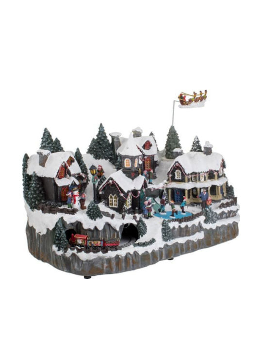 Weihnachts- Beleuchtete Dekorative Darstellung mit Musik und Bewegung 50x37x30cm
