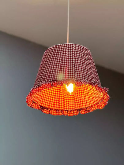 SteweHome Kremasta Deckenleuchte Rot Vintage