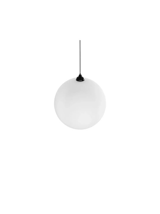 GloboStar Gabia Pendant Light White with Crystals for Socket E27 40x40x42cm