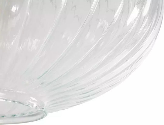 GloboStar Pera Висящо Осветително Тяло Прозрачен с кристали за Цокъл E27 30x30x22см.