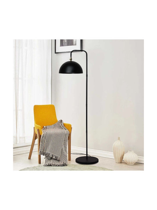 GloboStar Snake Stehleuchte H151xB28cm. mit Fassung für Lampe E27 Schwarz