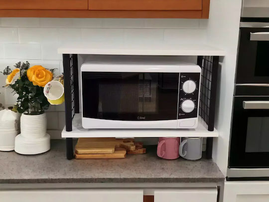 SteweHome Βάση για Φούρνο Μικροκυμάτων Πλαστική 60x30x43εκ. Λευκή