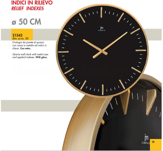 Justaminute Wall Clock Metallic