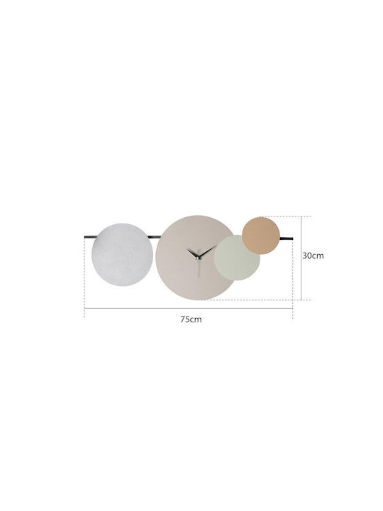 Maxico Metallisches Dekoratives Wanduhren 75x30cm