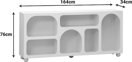 Μπουφές Emersi White Shade 164x34x76cm