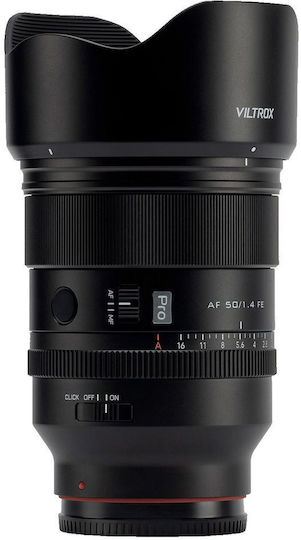 Viltrox Full Frame Camera Lens AF 50mm f/1.4 Pro FE Fixed for Sony E Mount Black