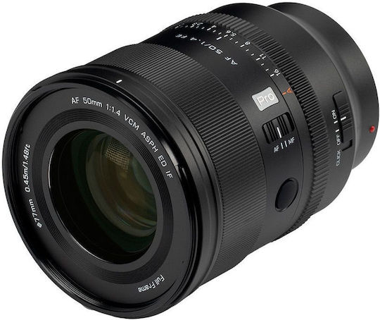Viltrox Full Frame Camera Lens AF 50mm f/1.4 Pro FE Fixed for Sony E Mount Black