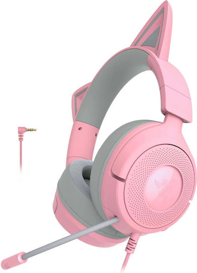 Razer Kraken Kitty V3 X Надушници Геймърски слушалки с връзка 3,5 мм Кварц за Nintendo Switch / Nintendo Switch 2 / PC / PS5 / XBOX