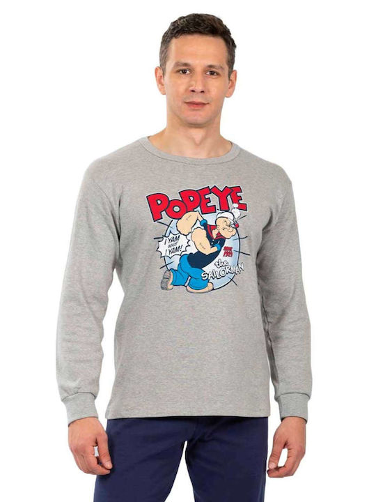 Nina Club Popeye Χειμερινή Ανδρική Πιτζάμα Βαμβακερή Nina Club Popeye Χειμερινή Ανδρική Πιτζάμα Βαμβακερή