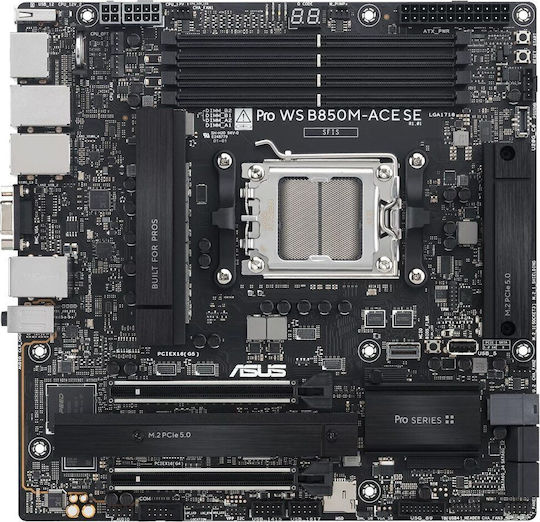 Asus Pro Ws B850M-Ace Se Motherboard ATX with AMD AM5 Socket