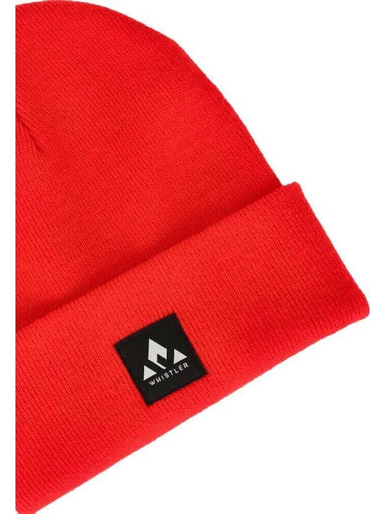 Beanie Unisex Beanie Gestrickt in Rot Farbe