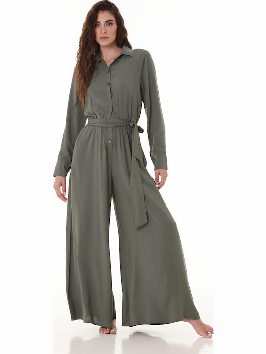 Women's Long-sleeved One-piece Suit Black