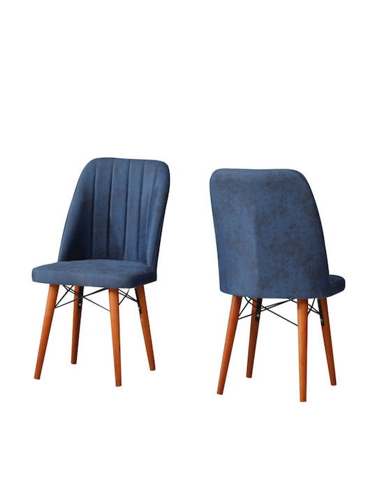 SteweHome Erweiterbares Esszimmermöbel-Set Weiß Blau Stühle