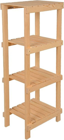 Wooden Plant Shelf 4 Levels Balcony and Garden